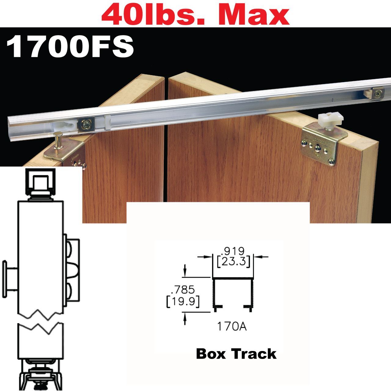 Johnson Hardware 1700FS Side Mounted Bi-Fold Door Hardware ... Johnson Hardware 1700FS Side Mounted Bi-Fold Door Hardware ...