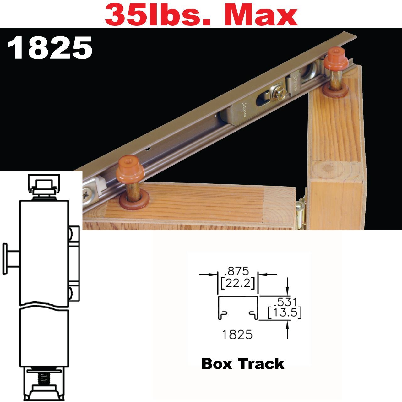 Johnson Hardware 1825 Tap In Bi Fold Door Johnsonhardware Picture Of 1825 Tap In Bi Fold Door Hardware