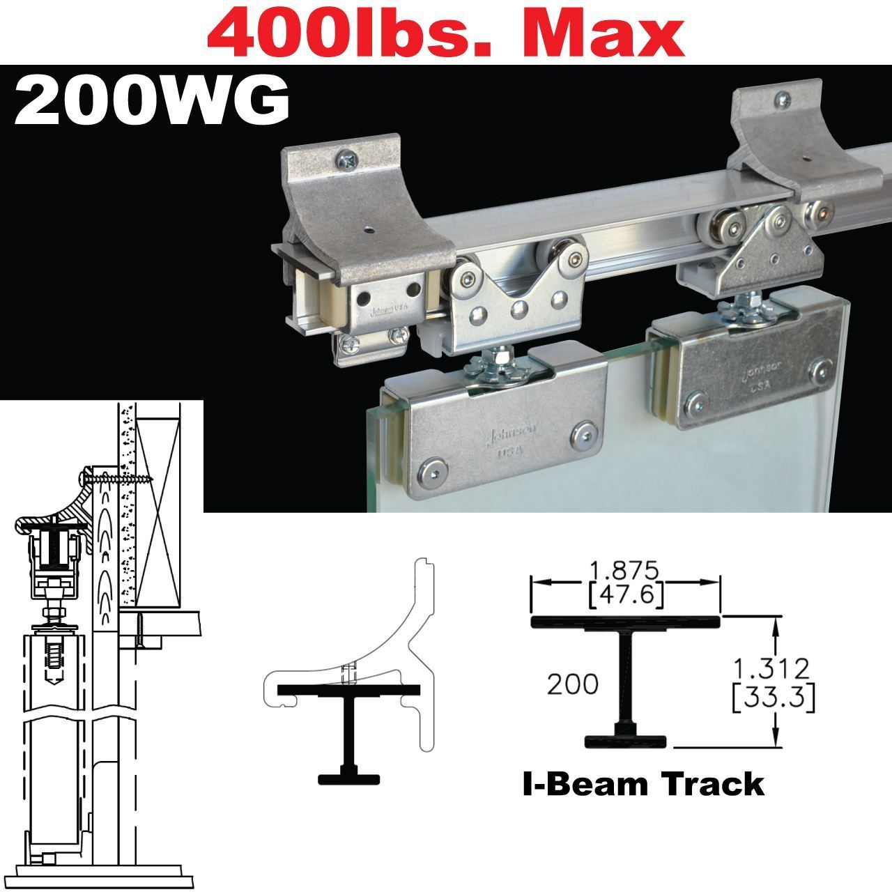 Johnson Hardware 200wg Wall Mount Sliding Glass Door Picture Of 200wg Wall Mount Sliding Glass Door Hardware