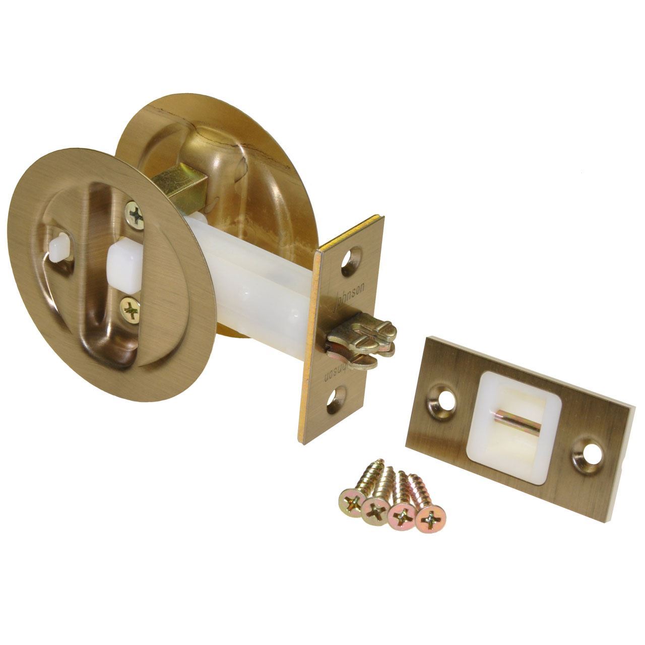15215PK1 13/8" Tube Latch Pocket Door Lock Set Sliding Folding