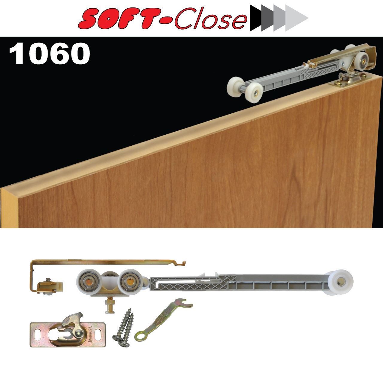 1060 Soft Close Kit Sliding Folding Pocket Door Hardware
