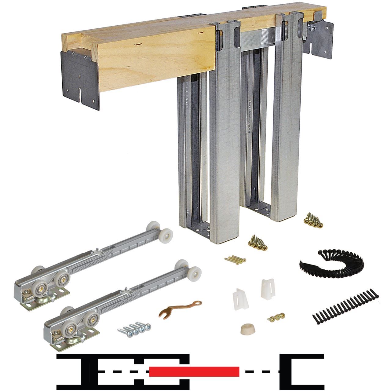 1500SC Series 28" x 80" SoftClose Pocket Door Frame Johnsonhardware